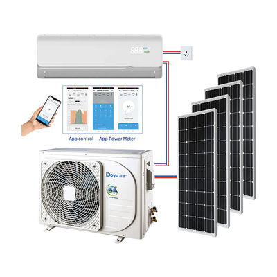 Condicionador de ar solar portátil híbrido dividido de 48 V 9000BTU 12000BTU 18000BTU 24000BTU