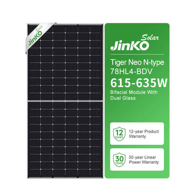 Painel solar Jinko 560 570 580 590 Watt N Tipo 72HL4-BDV com revestimento anti-reflexão
