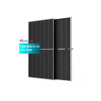 Quadro de liga de alumínio anodizado PERC painel solar 680W 690W 700W para instalação doméstica
