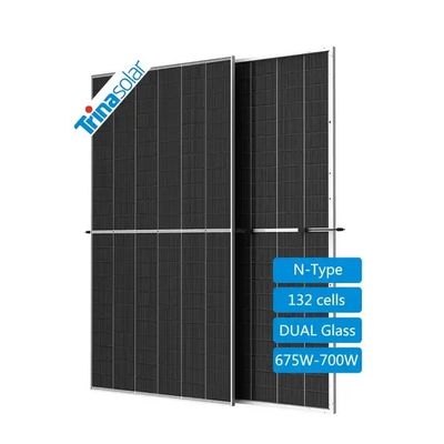Materiais encapsuladores POE/EVA 675W 685W 695W 700W Painéis solares Trina PV para parques solares