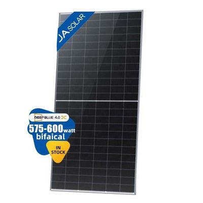 Módulo fotovoltaico bifacial de vidro de 2.0 mm 575W 590W 600W de tipo N para instalação no telhado