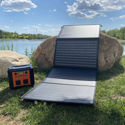 Kit de painéis solares dobráveis portáteis ETFE à prova d'água para estações de energia de acampamento ao ar livre 60W