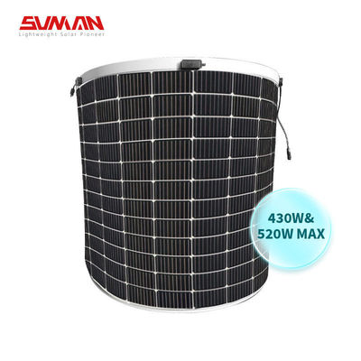 Painel solar de película fina flexível de 400 W 24 V Painel de energia solar semi-flexível de 500 W 430 W