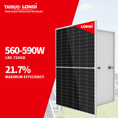 Longi Hi-MO 6 N Tipo 580W 585W 590W 595W 600W módulo de energia fotovoltaica LR5-72HTH para padrões