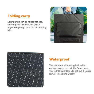 Outdoor Solar Power 60w painel solar dobrável com faixa de tensão máxima de potência 20,9V-19,8V