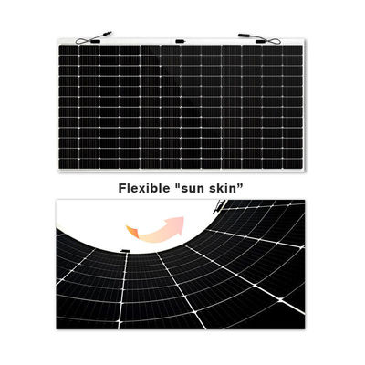12V 2000W 1000W 450W Painéis solares de película fina 166mmx166mm Tamanho da célula