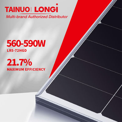 2278*1134*30mm LONGi 550W 555W 560W 570W 580W Painel solar mono com célula solar de grau A