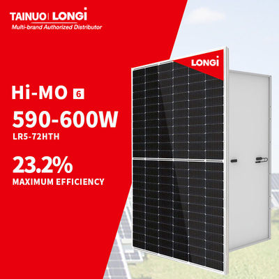 Longi Hi-Mo 6 LR5-72HTH 600W painéis solares 35mm módulo fotovoltaico TUV ISO CE tolerância de potência