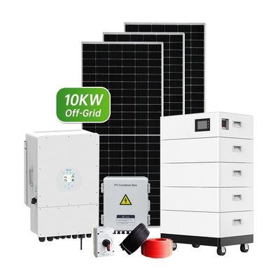 Sistema solar híbrido de bateria de chumbo-ácido 50KW 30KW 20KW 15KW Sistema de energia solar fora da rede