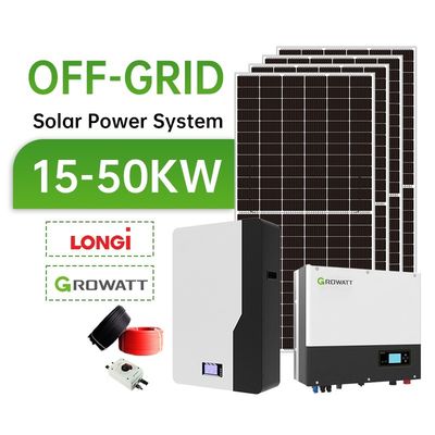 8KW 10KW 12KW 15KW 20KW 30KW Sistema fotovoltaico híbrido de painéis solares para uso doméstico