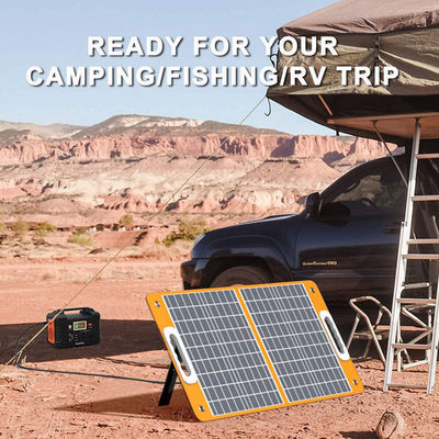 60W Black Flashfish Energy Carregador USB para Campo ao Ar Livre Painel Solar Portátil de Tecido