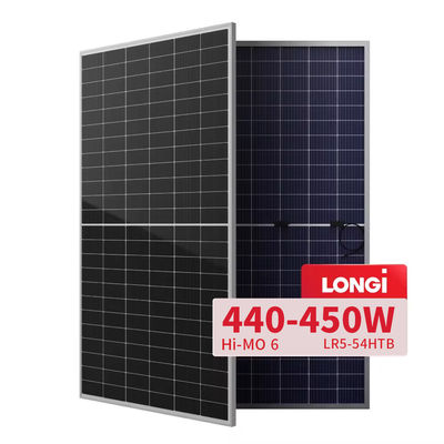 Longi LR5-54HTH 440-450M painel solar MONO 182mm N-tipo 440W 445W 450W Hi Mo 6 módulo fotovoltaico