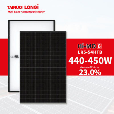 Longi LR5-54HTH 440-450M painel solar MONO 182mm N-tipo 440W 445W 450W Hi Mo 6 módulo fotovoltaico