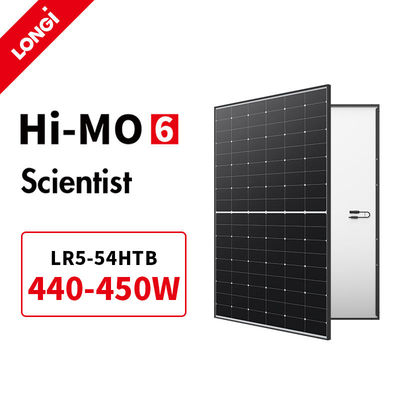 Longi LR5-54HTH 440-450M painel solar MONO 182mm N-tipo 440W 445W 450W Hi Mo 6 módulo fotovoltaico
