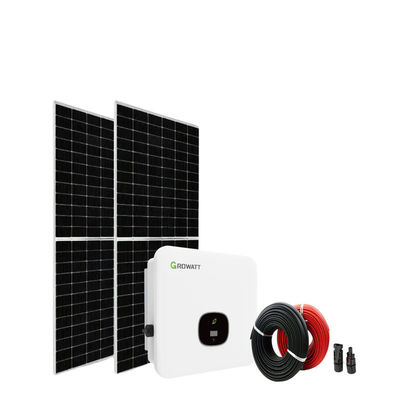 10kw 12kw 15kw On Grid Sistema de energia solar doméstica com e painéis de silício monocristalino
