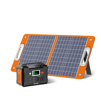 Kit de painel solar dobrável impermeável 100w 200w para estação de energia de bateria 12V 24V OEM