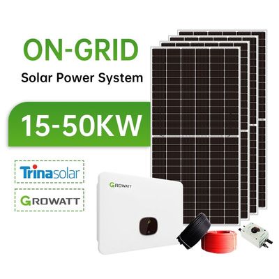 10Kw 20Kw 30kwh Sistema Solar Pv Kit de Energia Solar Na Grade Sistema de Gerador Solar Híbrido