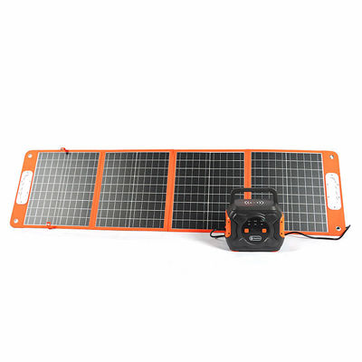 Painel solar dobrável de 100 W com suporte e saídas USB Eficiência do painel 21,5%-23,5%