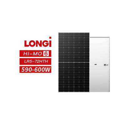 Longi Solar Hi-MO 6 590W 595W 600W Painéis solares de quadro preto para tecnologia solar doméstica