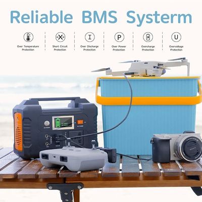 Estação de energia solar portátil de 500W com bateria de lítio recarregável com controlador MPPT