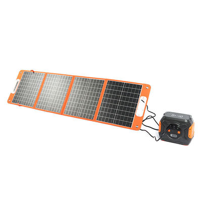Painel solar dobrável portátil de 100W 166mmx166mm Tamanho da célula