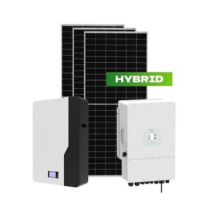 10KVA 48v 10KW Sistema de armazenamento de energia solar 110V-240V Montador de telhado