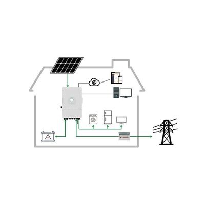 10KVA 48v 10KW Sistema de armazenamento de energia solar 110V-240V Montador de telhado