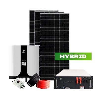 Sistema Solar Híbrido de 10 kW 12 kW com Projeto de Projetos de Pré-Vendas e Inversor de Três Fases