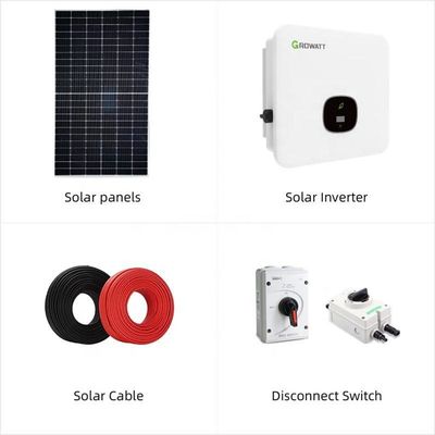 Sistema de energia solar de 30 kW em rede Sistema solar para suporte técnico de toda a casa
