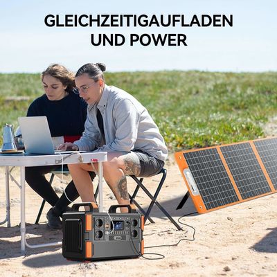 FlashFish 1000w Lifepo4 Bateria de Lítio Ferro Fosfato Estação de Energia com Painel Solar