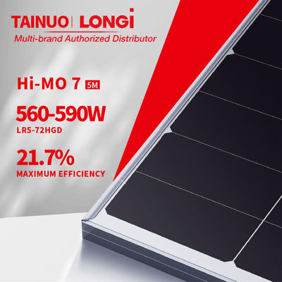 Painel de energia solar monocristalino de meia célula de 560w 500 Watt com eficiência de 22,5%