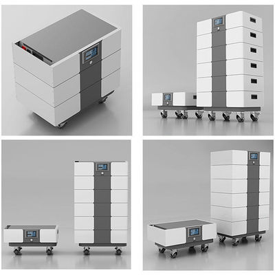 Bateria de lítio de alta capacidade 51.2V 400AH 5kWH Sistema de armazenamento de energia inteligente de corda para suporte de energia doméstica