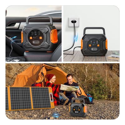 Gerador de energia solar portátil para casa com isqueiro de charuto