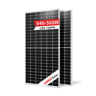 LONGI Painel Solar Hi-MO5 MLR5-72HBD 540-560M Tecnologia de Mono Meio Corte e Competitivo
