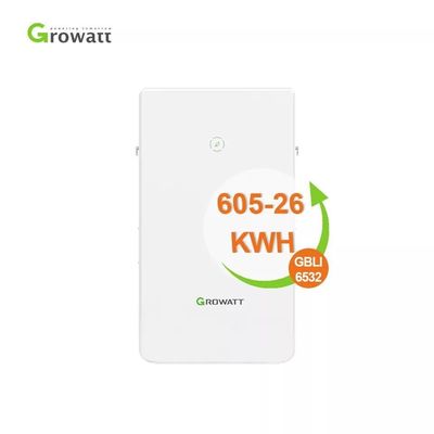 Bateria de lítio Growatt 51.2V Capacidade flexível de 6,5 kWh a 13 kWh Material de ânodo LFP