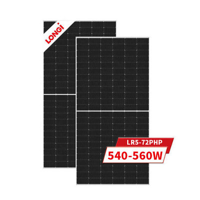 Tolerância de potência 0-3% Painéis solares prateados Mono 550 Watt 560 Watt para solução solar