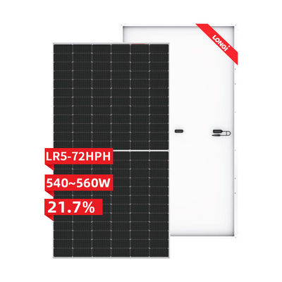 Tolerância de potência 0-3% Painéis solares prateados Mono 550 Watt 560 Watt para solução solar