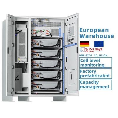 240KVA 3,44MWh-5MWh Tipo de gabinete Bateria de armazenamento de energia Sistema de energia solar 100kwh 200kwh