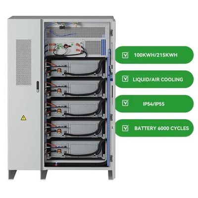 Mais de 10 anos de vida útil do projeto do sistema Sistema de armazenamento de energia solar de alta tensão de 200KWH