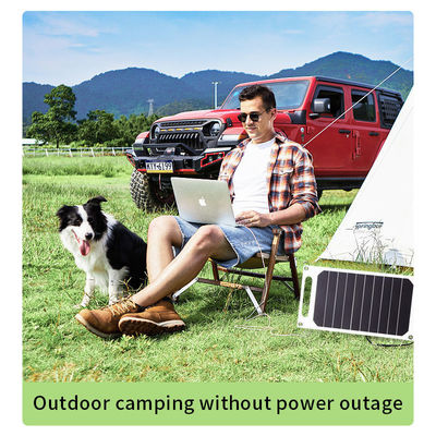 Carregador de painel solar portátil Carregador de bateria multifuncional de 48 V para acampar e viajar