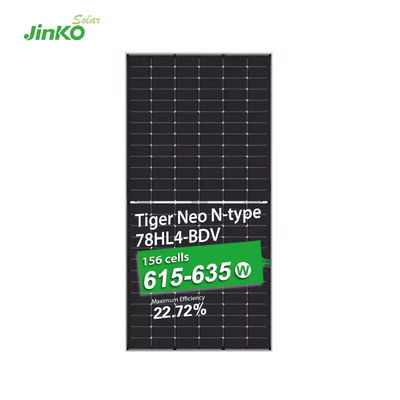 Quadro de liga de alumínio anodizado 605W painéis solares Jinko para geração de energia solar