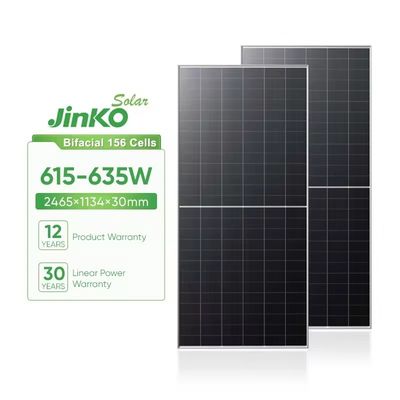 Jinko BIFACIAL 615W 620W 625W 635W Tiger Neo N-tipo 78HL4-BDV painéis solares com bom