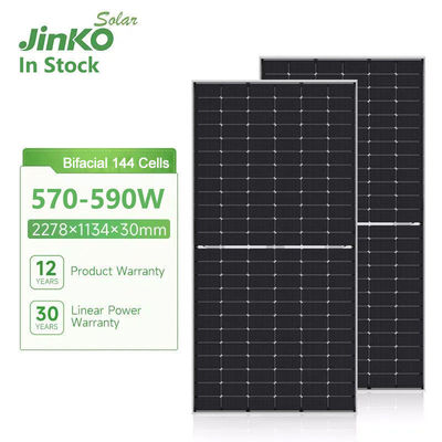 Jinko JKM570-590N-72HL4- V -F7-EN Painel Solar monofacial para células de 30 e 182mmx182mm