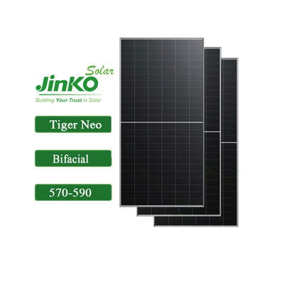Jinko Solar Tiger Neo painéis solares fotovoltaicos tipo N 590W 585W 580W 575W 570W para sistema solar on-grid