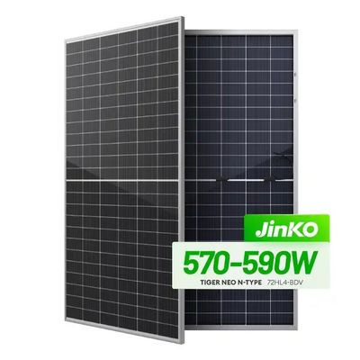 N-Type Mono Solar Panel Jinko 550w 555w Tiger Neo 72HL com caixa de junção IP68