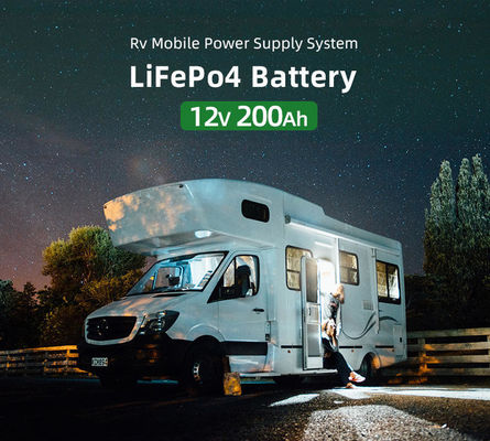 Bateria de armazenamento solar de lítio de 12V 100Ah para RV 98% taxa de carga e sistemas de energia elétrica