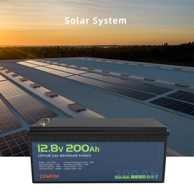 12V 50Ah 100Ah 200Ah Lifepo4 Pacote de Bateria Solar Para Painel Solar Doméstico