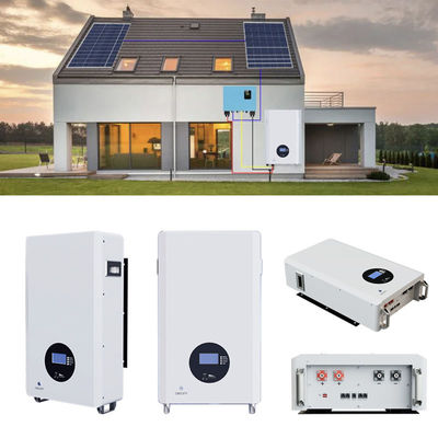 Sistema solar off-grid de 5 a 10 kWh pendente na parede com capacidade mínima de 148Ah e projeto 2024