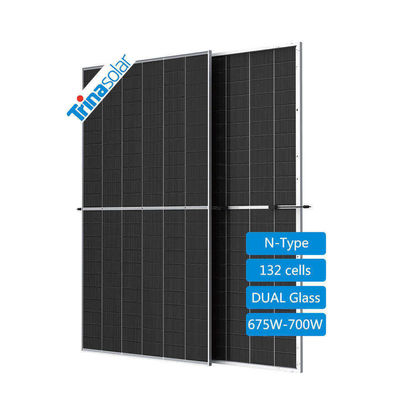 POE/EVA Painéis bifaciais fotovoltaicos Trina de 700 W encapsulados para energia solar TSM-NEG21C.20