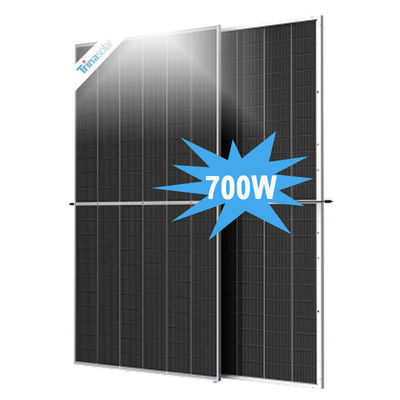 650W Trina Bifacial i-TOPCon Painel solar de vidro duplo tipo N Grau A 182mm Half Cut Cell